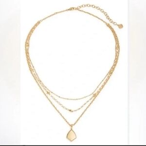 Kendra Scott multilayer necklace gold